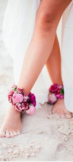 Flowers around the ankle